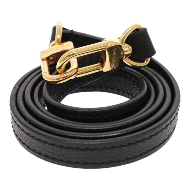 Louis Vuitton Shoulder Strap Leather 40.2"" Black Gold  bs18960 - Image 2