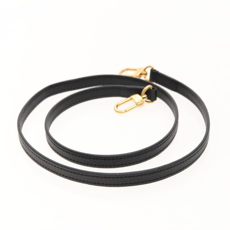 Louis Vuitton Shoulder Strap Leather 40.2"" Black Gold  bs18960 - Image 5