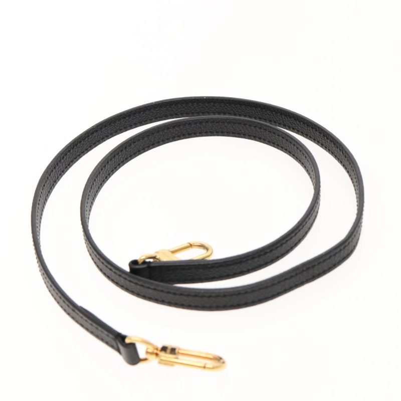 Louis Vuitton Shoulder Strap Leather 40.2"" Black Gold  bs18960 - Image 6