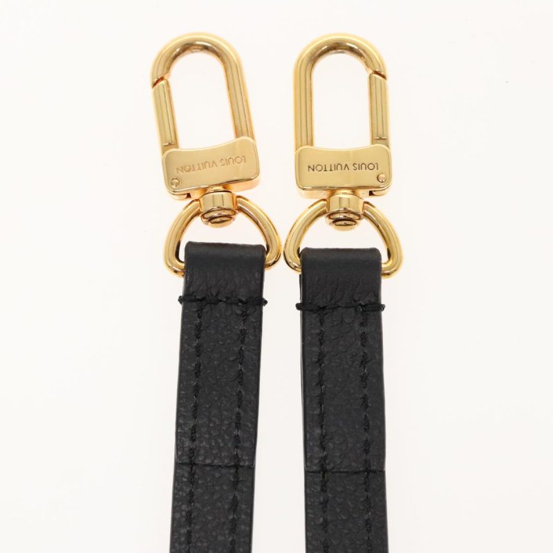 Louis Vuitton Shoulder Strap Leather 40.2"" Black Gold  bs18960 - Image 8