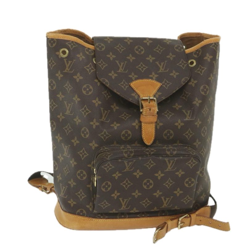 Louis Vuitton Monogram Montsouris GM Backpack M51135  bs3546