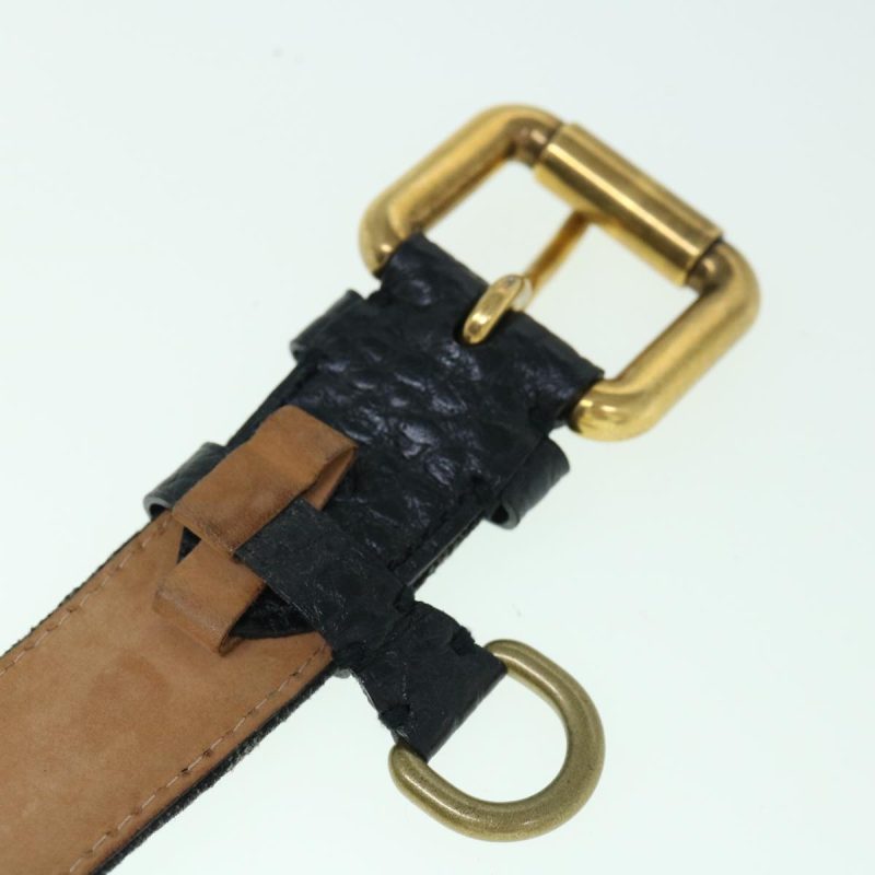 Louis Vuitton Monogram Denim Ceinture Belt 36.6"" Black M6972W  bs8908 - Image 7