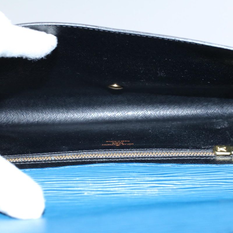 Louis Vuitton Epi Art Deco Clutch Bag Blue M52635  ep2364 - Image 10