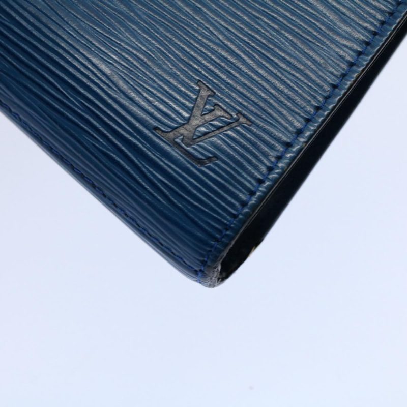 Louis Vuitton Epi Art Deco Clutch Bag Blue M52635  ep2364 - Image 7