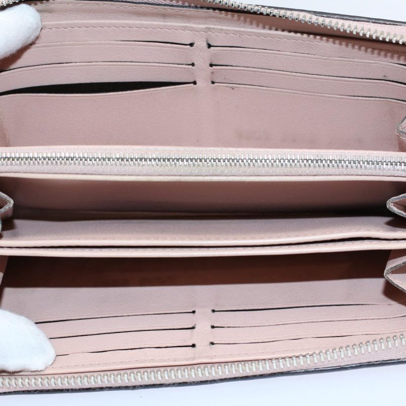 Louis Vuitton Monogram Mahina Zippy Wallet Long Wallet Pink M82755 Auth ep2463 - Image 8