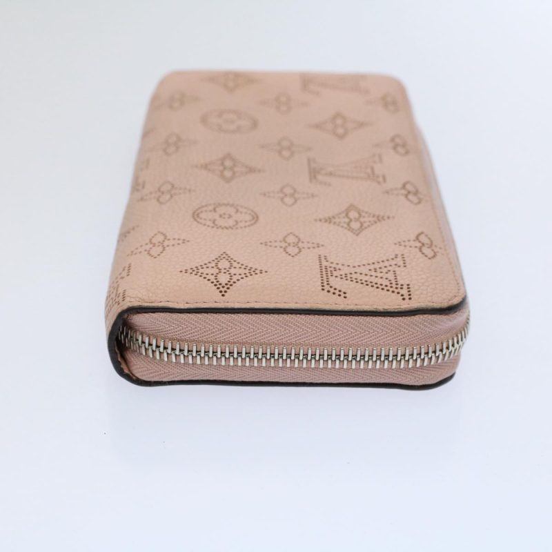 Louis Vuitton Monogram Mahina Zippy Wallet Long Wallet Pink M82755 Auth ep2463 - Image 4