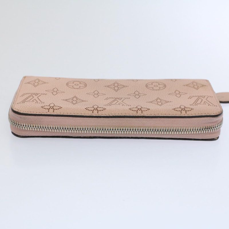 Louis Vuitton Monogram Mahina Zippy Wallet Long Wallet Pink M82755 Auth ep2463 - Image 5