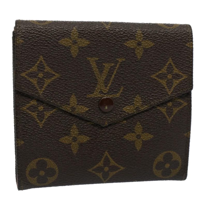 Louis Vuitton Monogram Porte Monnaie Bier Cartes Crdit Wallet M61652 Auth ep2467