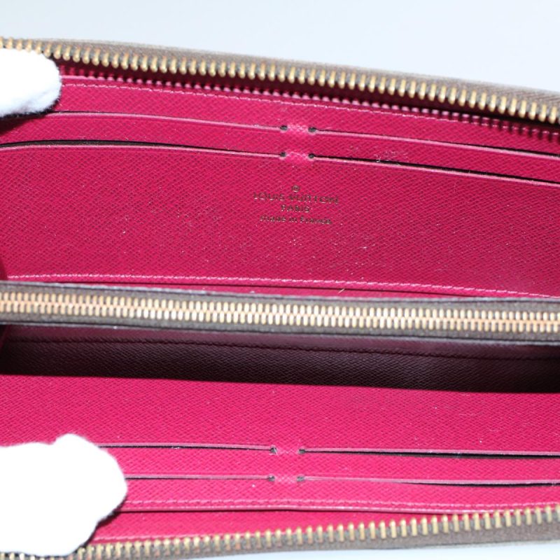 Louis Vuitton Monogram Portefeuille Clemence Wallet Fuchsia M60742 Auth ep2495 - Image 8