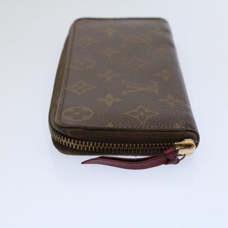 Louis Vuitton Monogram Portefeuille Clemence Wallet Fuchsia M60742 Auth ep2495 - Image 3