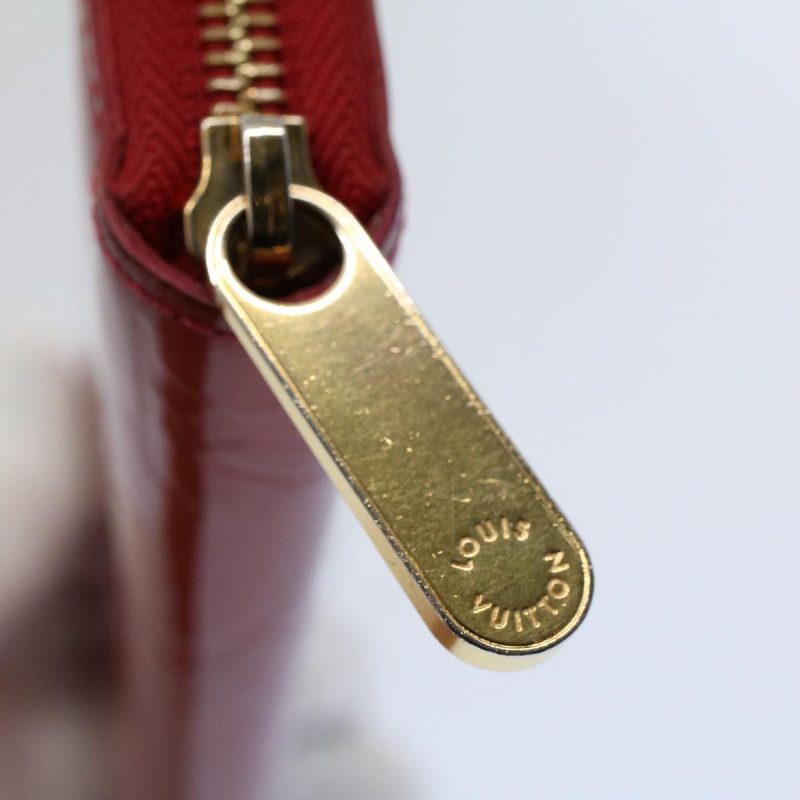 Louis Vuitton Monogram Vernis Zippy Wallet Long Wallet Red M91981  ep2496 - Image 7