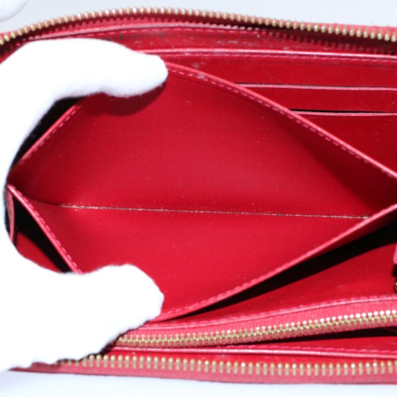 Louis Vuitton Monogram Vernis Zippy Wallet Long Wallet Red M91981  ep2496 - Image 9
