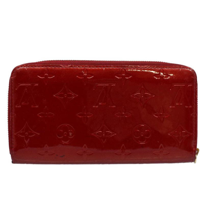 Louis Vuitton Monogram Vernis Zippy Wallet Long Wallet Red M91981  ep2496 - Image 2