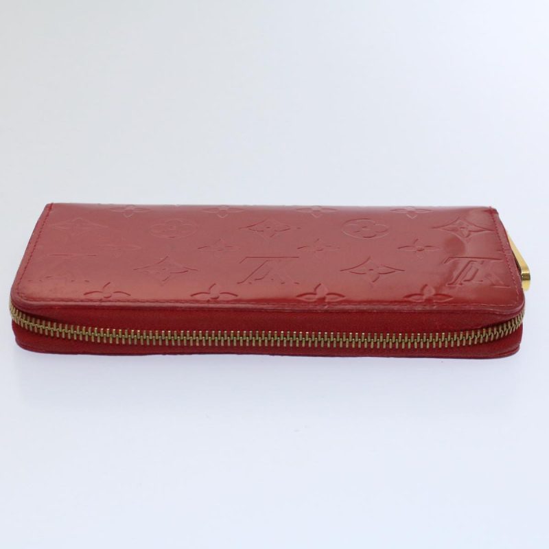 Louis Vuitton Monogram Vernis Zippy Wallet Long Wallet Red M91981  ep2496 - Image 5
