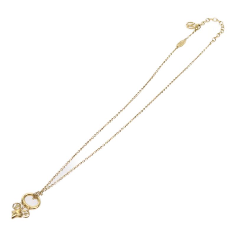 Louis Vuitton Koriemai Blooming Strass Necklace Gold Tone M00592  ep2501