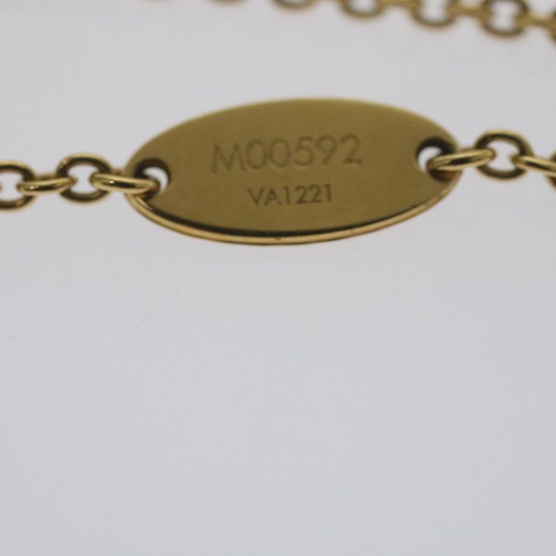 Louis Vuitton Koriemai Blooming Strass Necklace Gold Tone M00592  ep2501 - Image 10