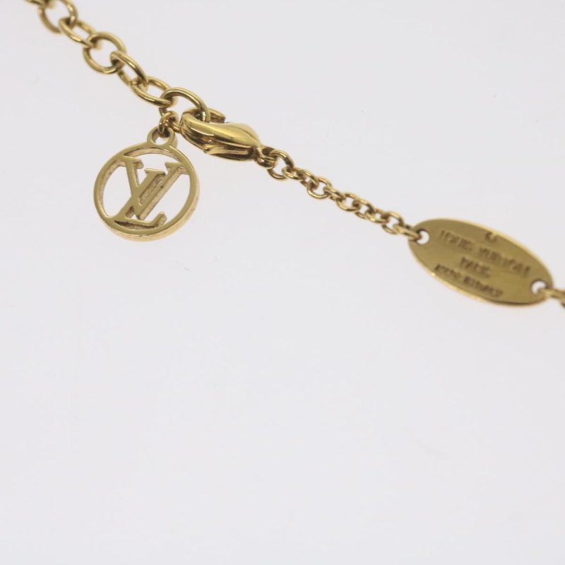 Louis Vuitton Koriemai Blooming Strass Necklace Gold Tone M00592  ep2501 - Image 6