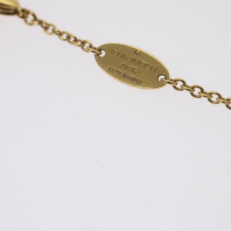 Louis Vuitton Koriemai Blooming Strass Necklace Gold Tone M00592  ep2501 - Image 7