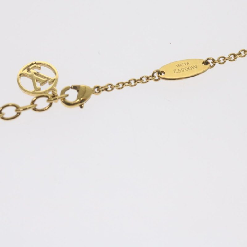 Louis Vuitton Koriemai Blooming Strass Necklace Gold Tone M00592  ep2501 - Image 8