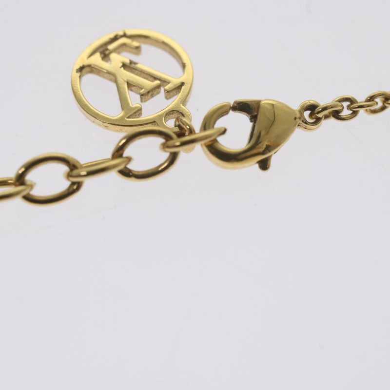 Louis Vuitton Koriemai Blooming Strass Necklace Gold Tone M00592  ep2501 - Image 9