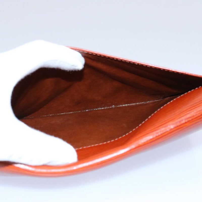 Louis Vuitton Epi Montaigne 23 Clutch Bag Brown M52663  ep2512 - Image 9