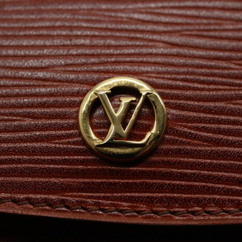 Louis Vuitton Epi Montaigne 23 Clutch Bag Brown M52663  ep2512 - Image 8