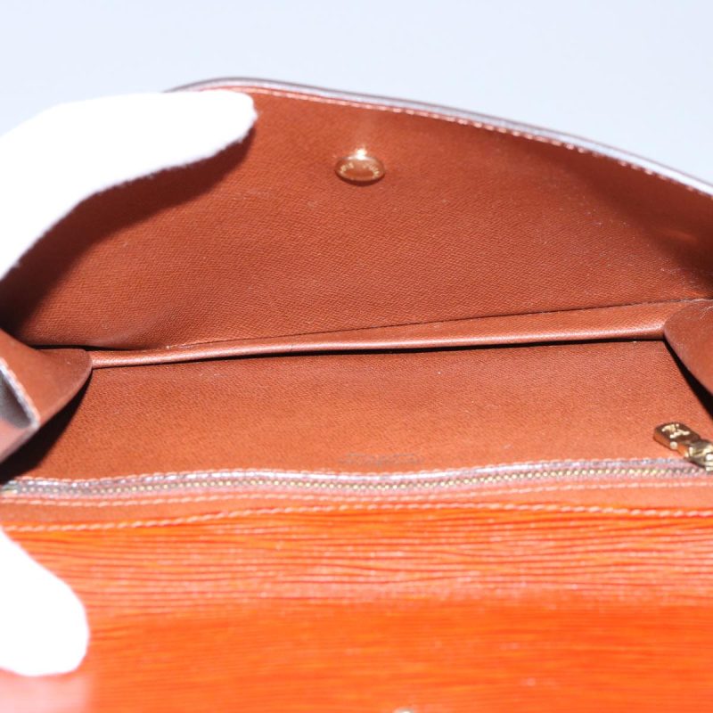 Louis Vuitton Epi Montaigne 23 Clutch Bag Brown M52663  ep2512 - Image 10