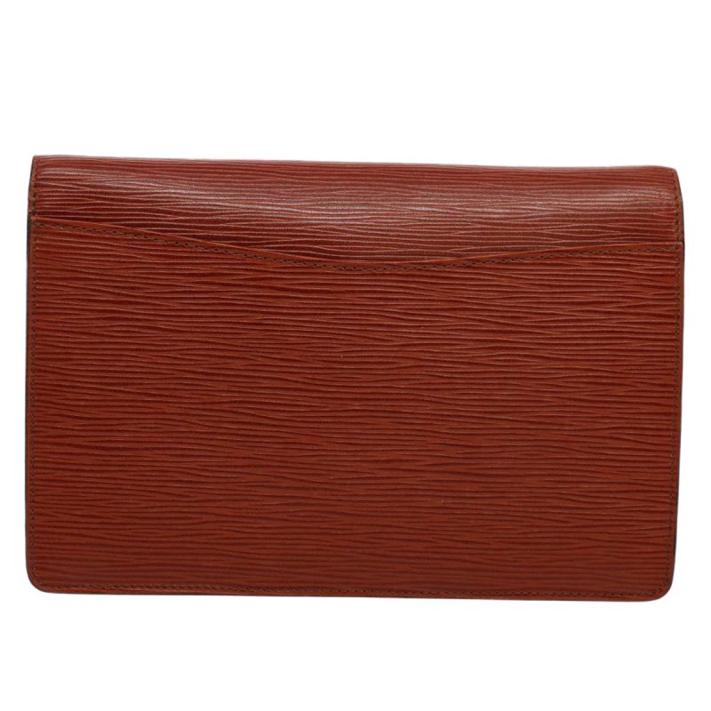 Louis Vuitton Epi Montaigne 23 Clutch Bag Brown M52663  ep2512 - Image 2