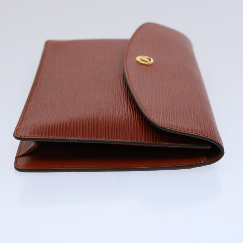 Louis Vuitton Epi Montaigne 23 Clutch Bag Brown M52663  ep2512 - Image 4