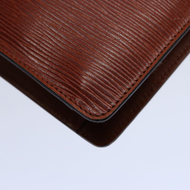 Louis Vuitton Epi Montaigne 23 Clutch Bag Brown M52663  ep2512 - Image 7