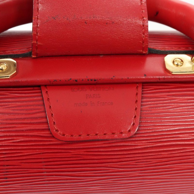 Louis Vuitton Epi Serviette Fermoir Business Bag Red  ep4682 - Image 9