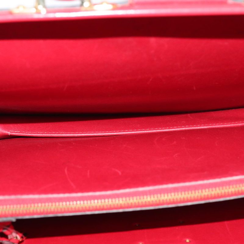 Louis Vuitton Epi Serviette Fermoir Business Bag Red  ep4682 - Image 10