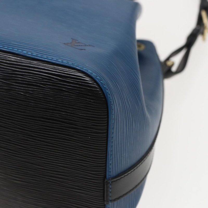 Louis Vuitton Epi Petit Noe Shoulder Bag Bicolor Black Blue M44152 Auth ep4756 - Image 9