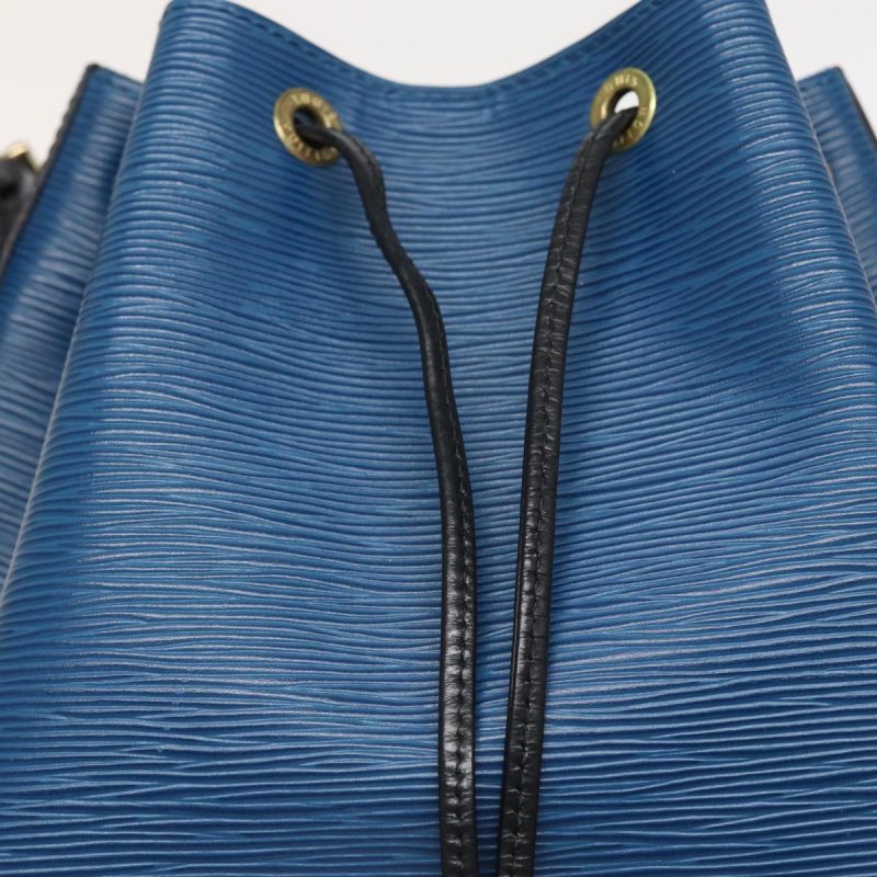 Louis Vuitton Epi Petit Noe Shoulder Bag Bicolor Black Blue M44152 Auth ep4756 - Image 10