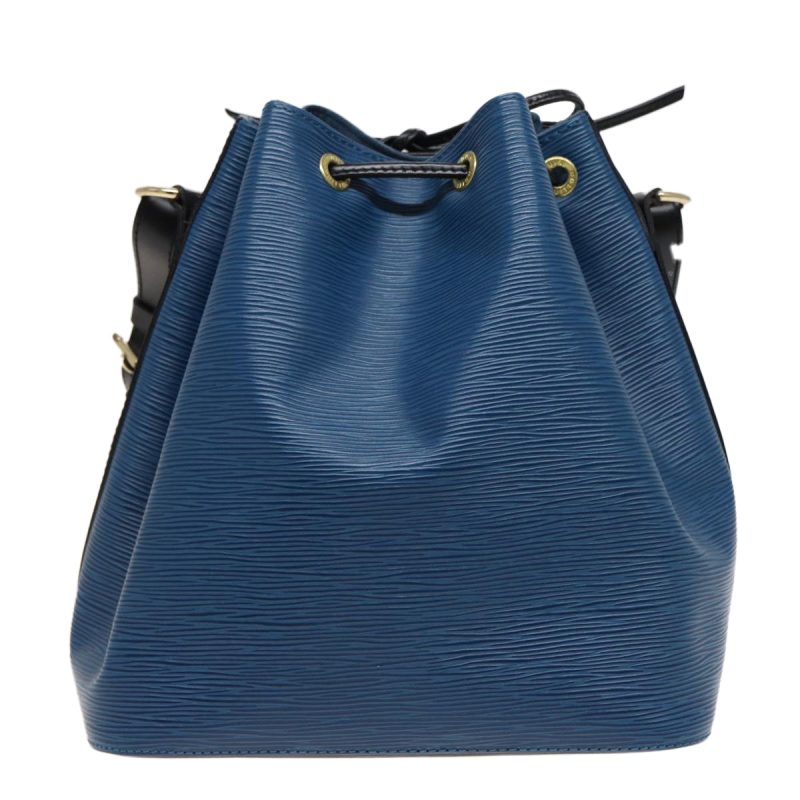 Louis Vuitton Epi Petit Noe Shoulder Bag Bicolor Black Blue M44152 Auth ep4756 - Image 2
