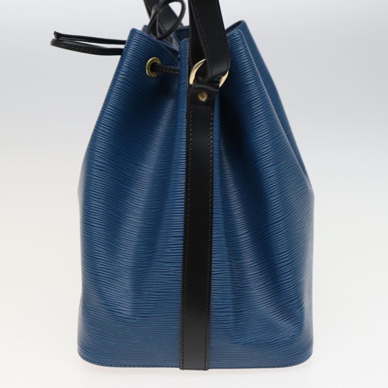 Louis Vuitton Epi Petit Noe Shoulder Bag Bicolor Black Blue M44152 Auth ep4756 - Image 3