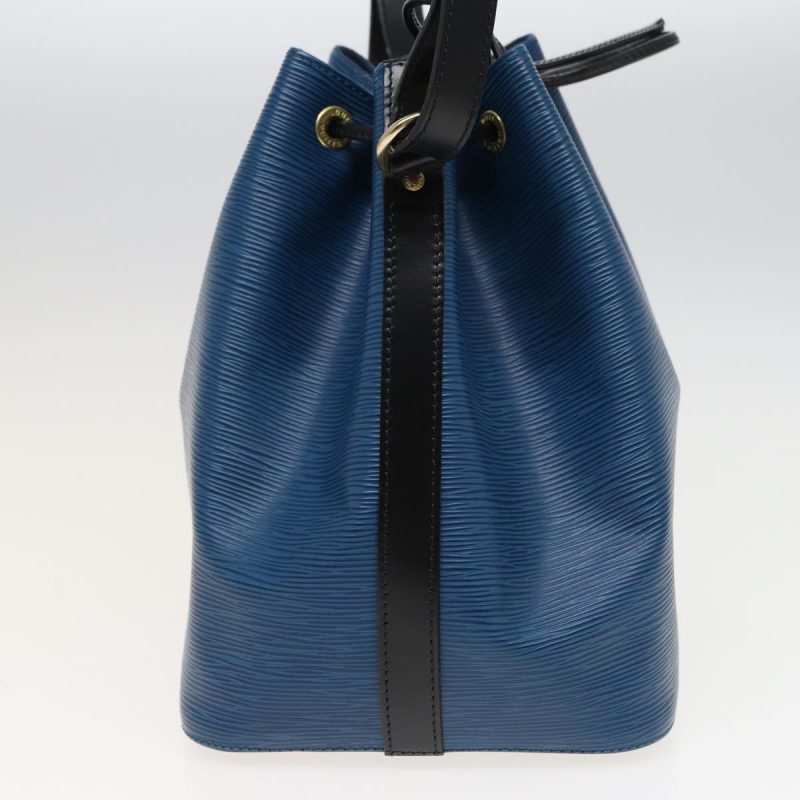 Louis Vuitton Epi Petit Noe Shoulder Bag Bicolor Black Blue M44152 Auth ep4756 - Image 4