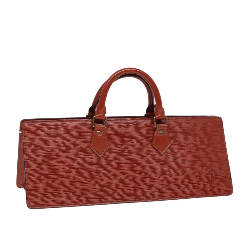 Louis Vuitton Epi Sac Triangle Hand Bag Brown M52093  ep5065