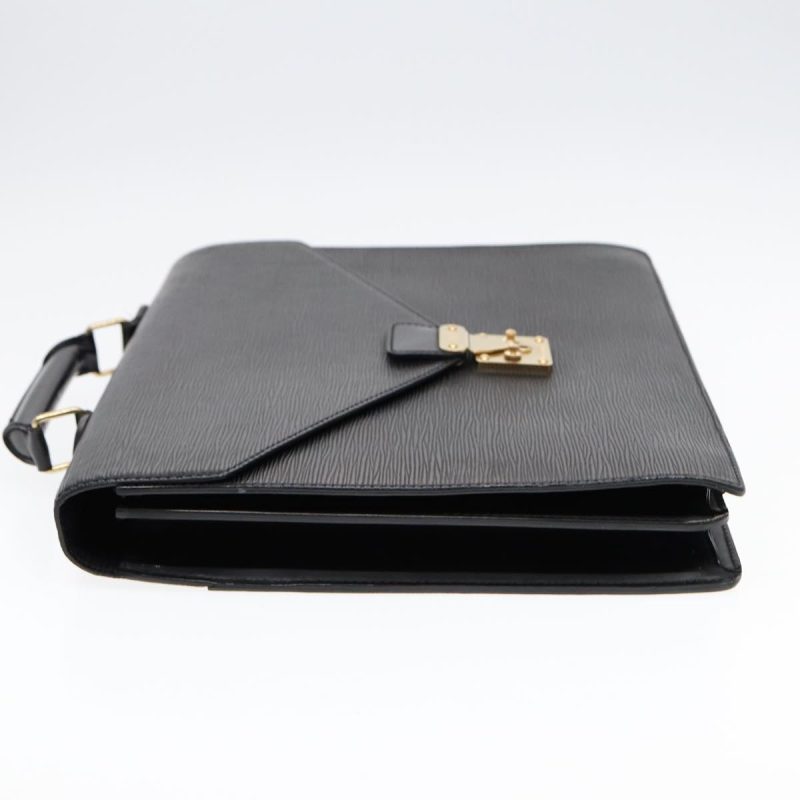 Louis Vuitton Epi Serviette Ambassador Business Bag Black M54412  ep5632 - Image 3