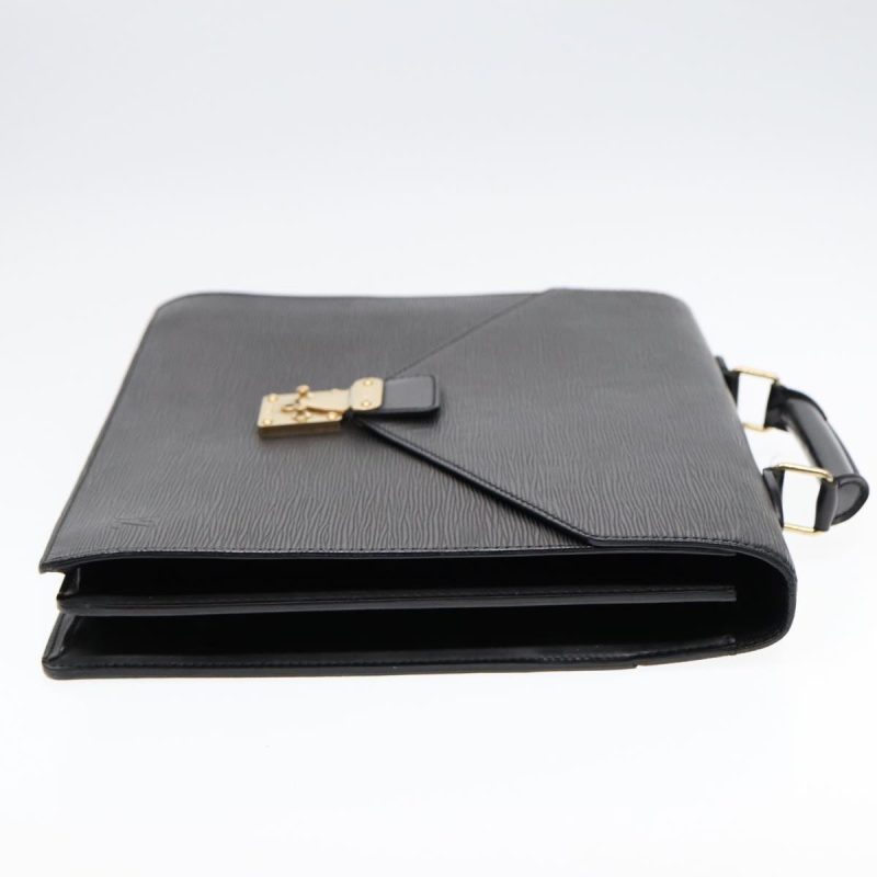 Louis Vuitton Epi Serviette Ambassador Business Bag Black M54412  ep5632 - Image 4