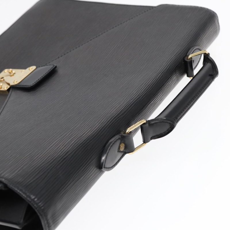 Louis Vuitton Epi Serviette Ambassador Business Bag Black M54412  ep5632 - Image 6