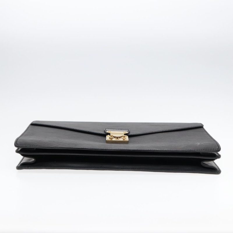 Louis Vuitton Epi Serviette Ambassador Business Bag Black M54412  ep5632 - Image 5