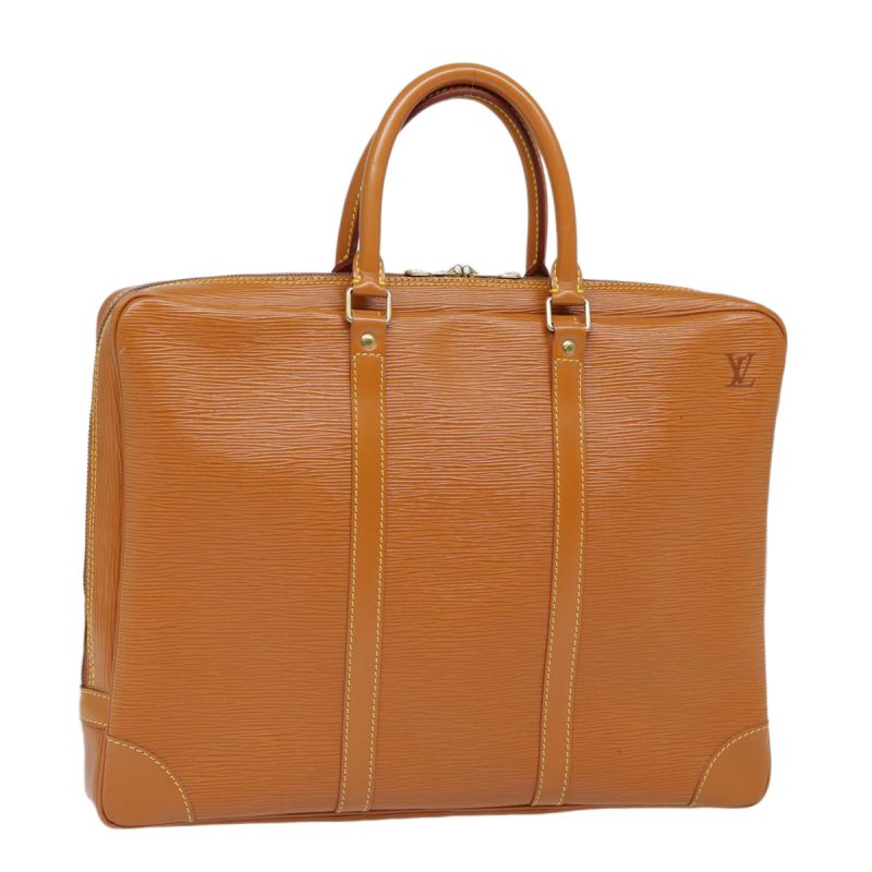 Louis Vuitton Epi Porte Documents Voyage Bag Zipangu Gold M54478  ep5703