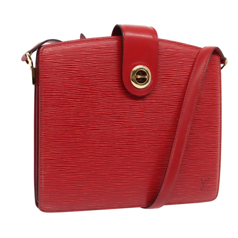 Louis Vuitton Epi Capuchin Shoulder Bag Red M52347  ep5775