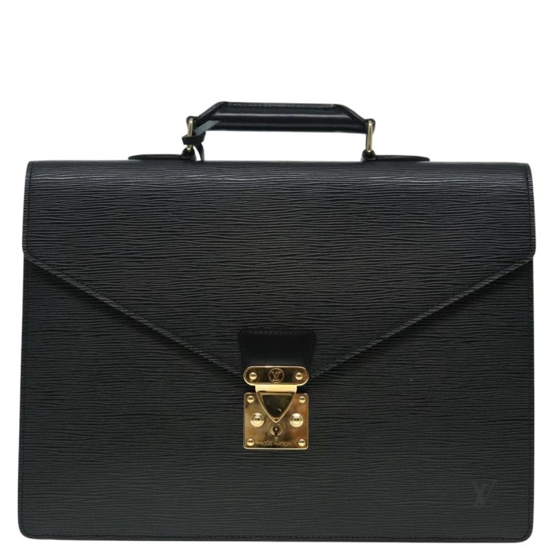 Louis Vuitton Epi Serviette Conseiller Business Bag Black M54422  ep5810 - Image 2