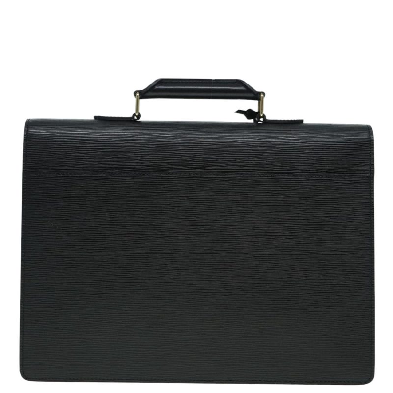 Louis Vuitton Epi Serviette Conseiller Business Bag Black M54422  ep5810 - Image 3