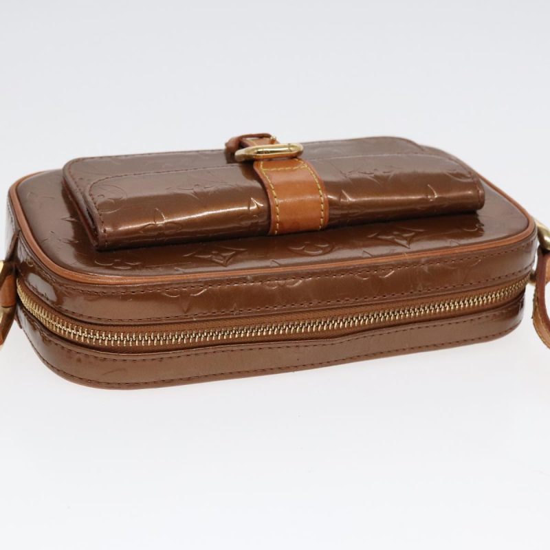 Louis Vuitton Monogram Vernis Christy MM Shoulder Bag Bronze M91109 Auth ep5855 - Image 6