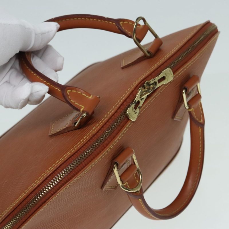 Louis Vuitton Epi Alma Hand Bag Brown Zipangu Gold M52148  ep5863 - Image 6