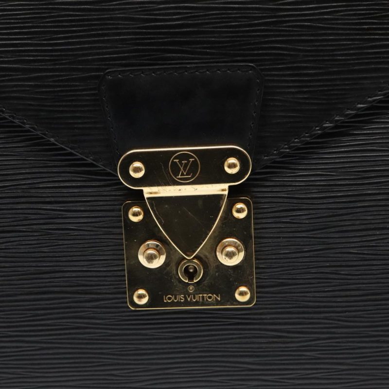 Louis Vuitton Epi Serviette Ambassador Business Bag Black M54412  ep5864 - Image 9