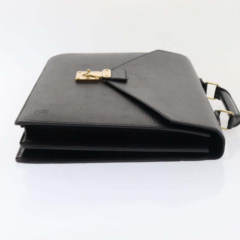 Louis Vuitton Epi Serviette Ambassador Business Bag Black M54412  ep5864 - Image 3